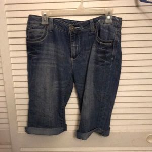 Xhiliration Jean Bermuda Shorts